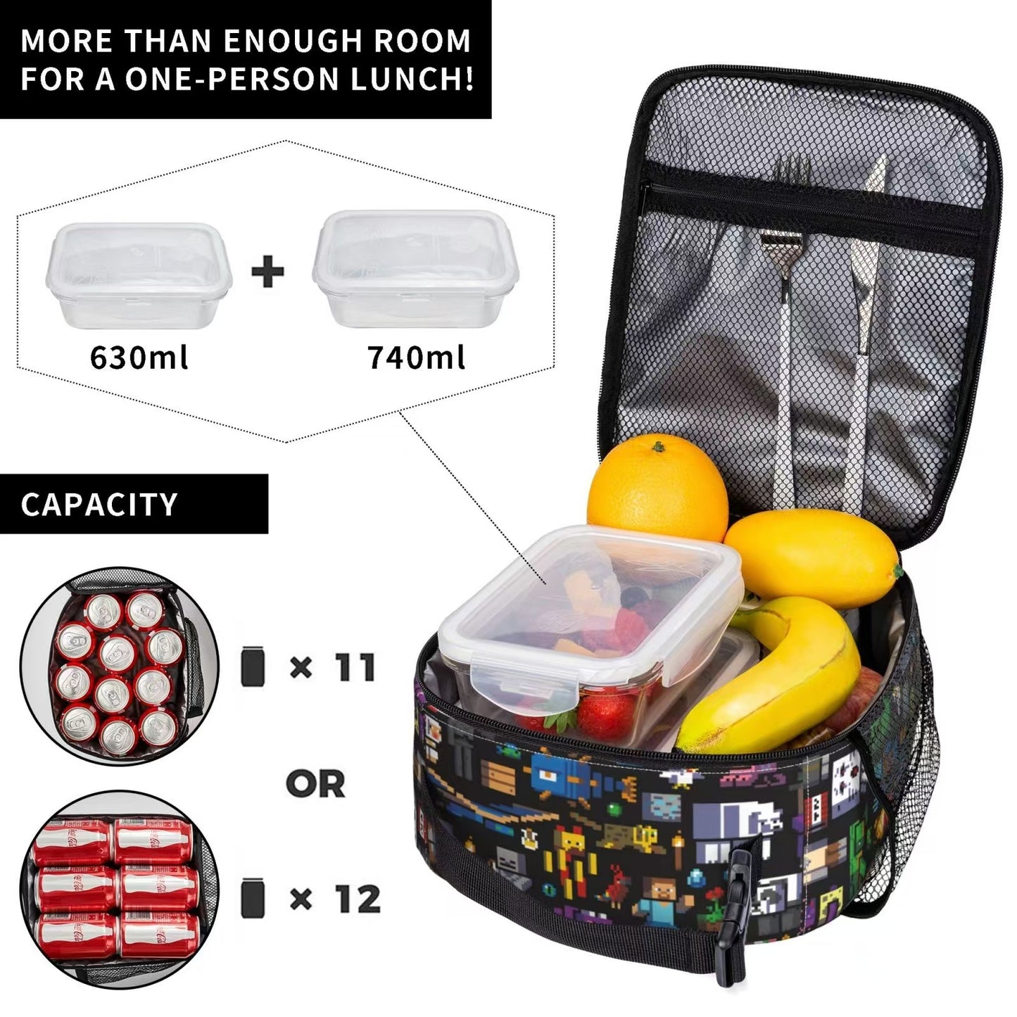 Lunch Bag 10x8x4 in
