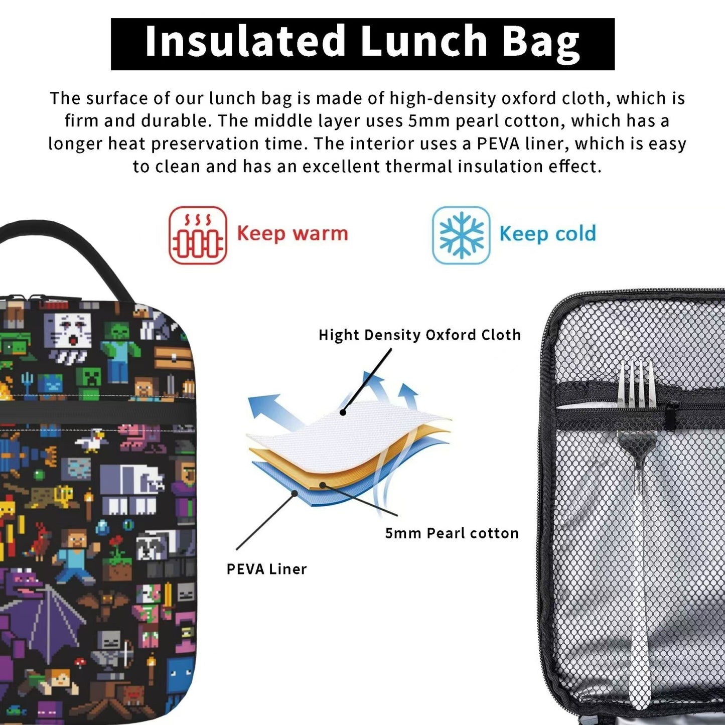 Lunch Bag 10x8x4 in