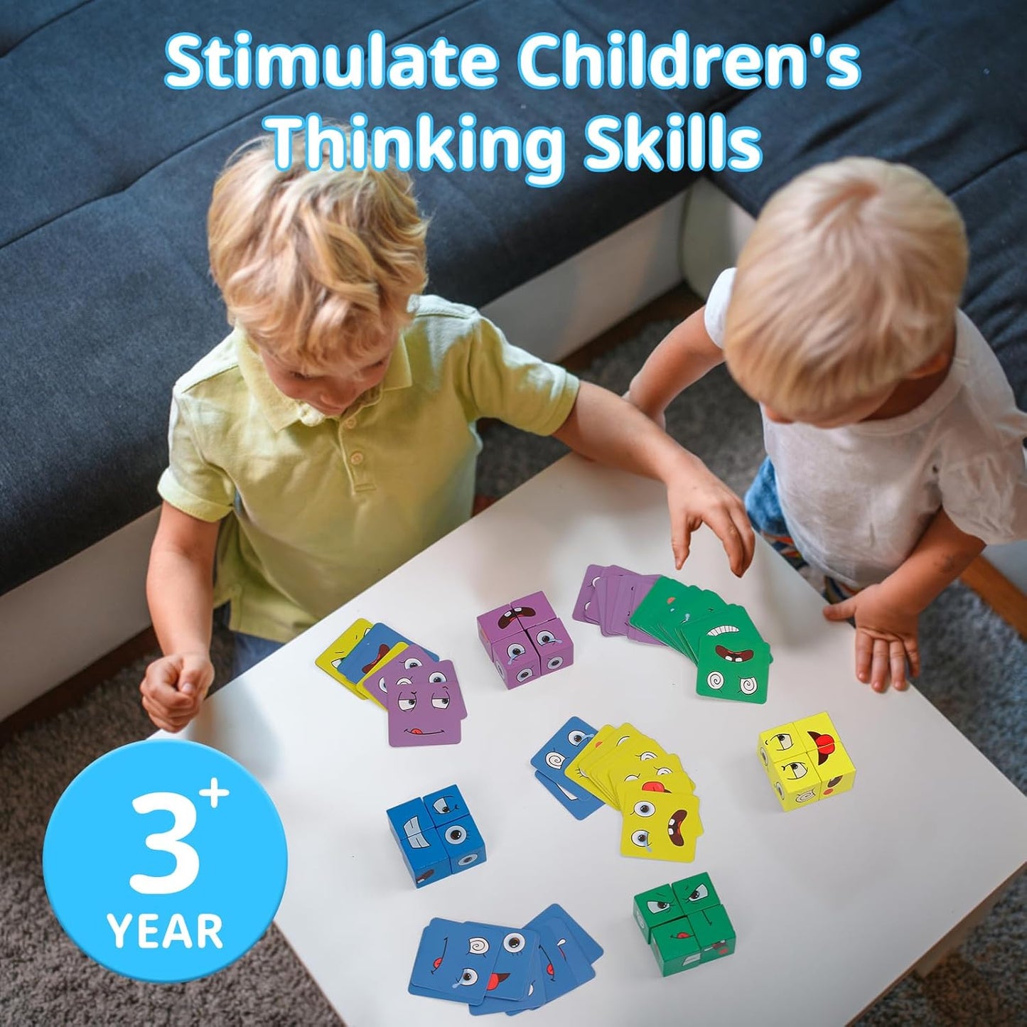 Expressions Matching Block Puzzle Building Cubes Game 3+