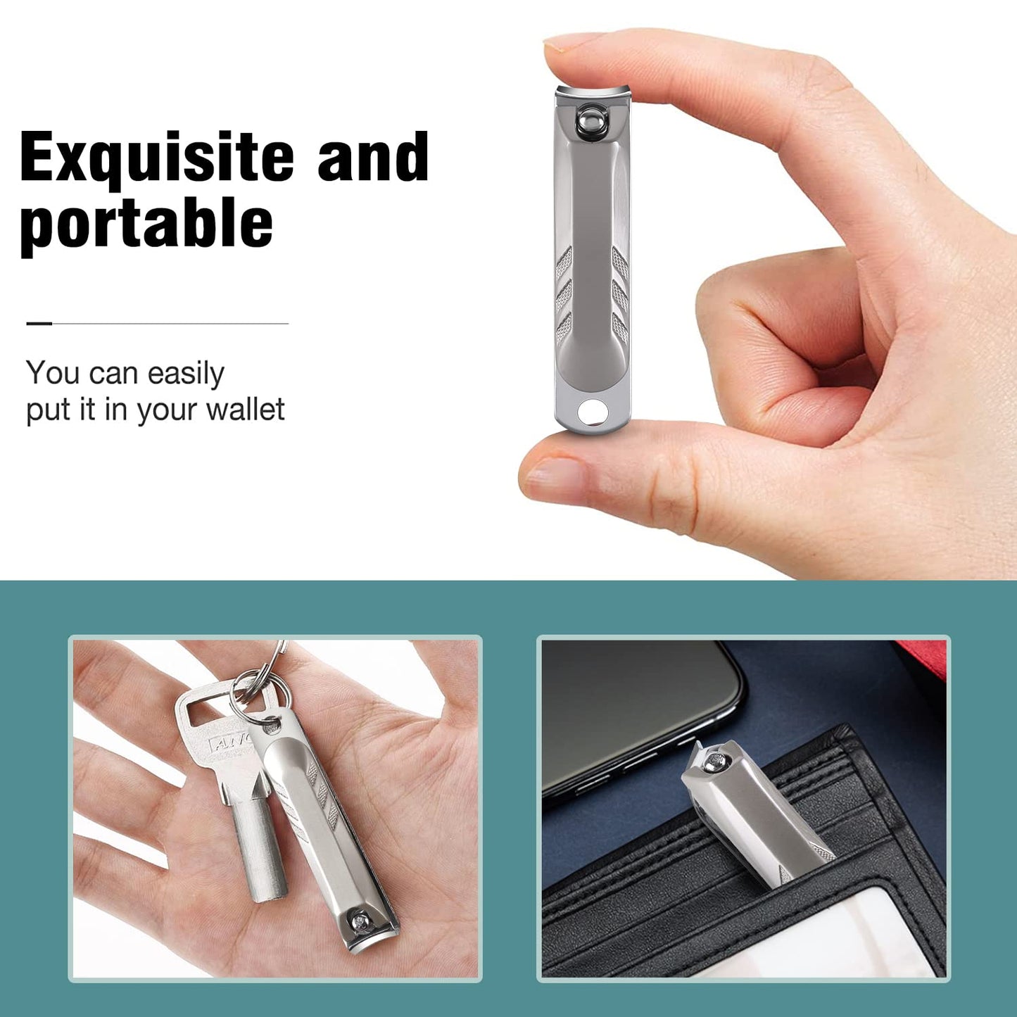 Nail Clippers Set - Silver