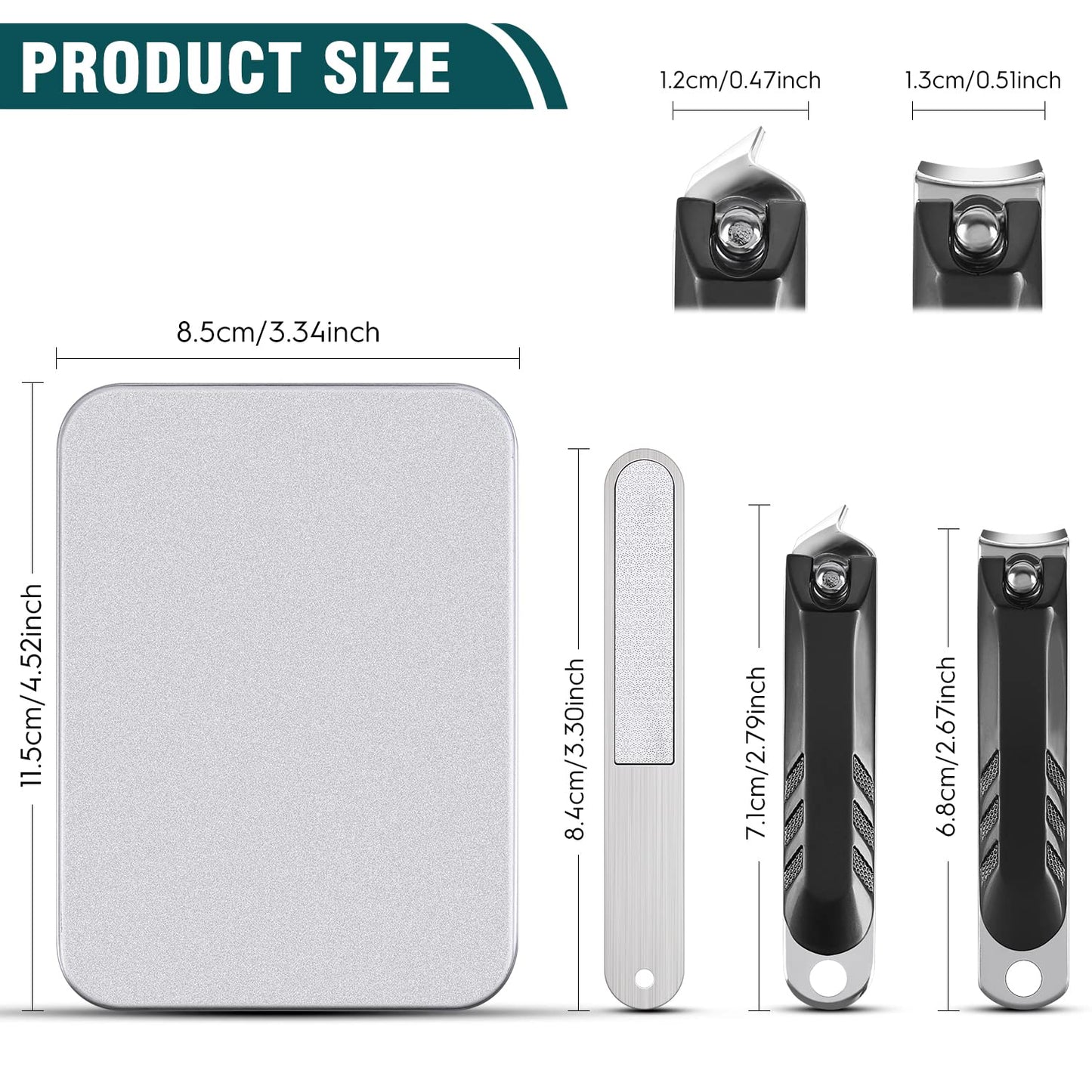 Nail Clippers Set - Black