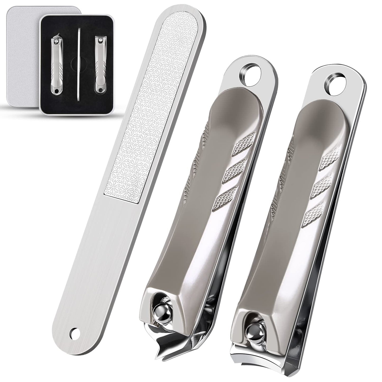 Nail Clippers Set - Silver