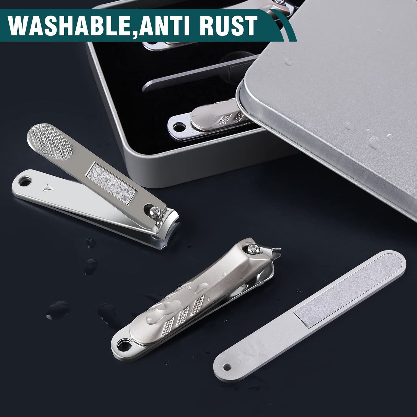Nail Clippers Set - Silver