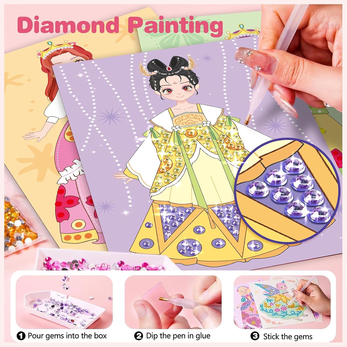 Make Up Play Paper 3-in-1 Princess Dress Up & Make Up Game Set