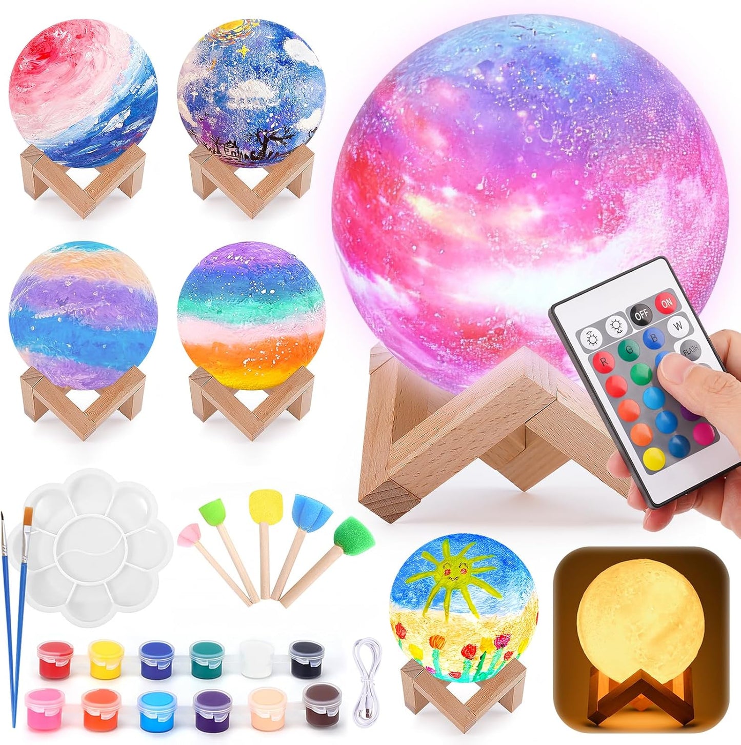 3D Moon Lamp & Painting Kit