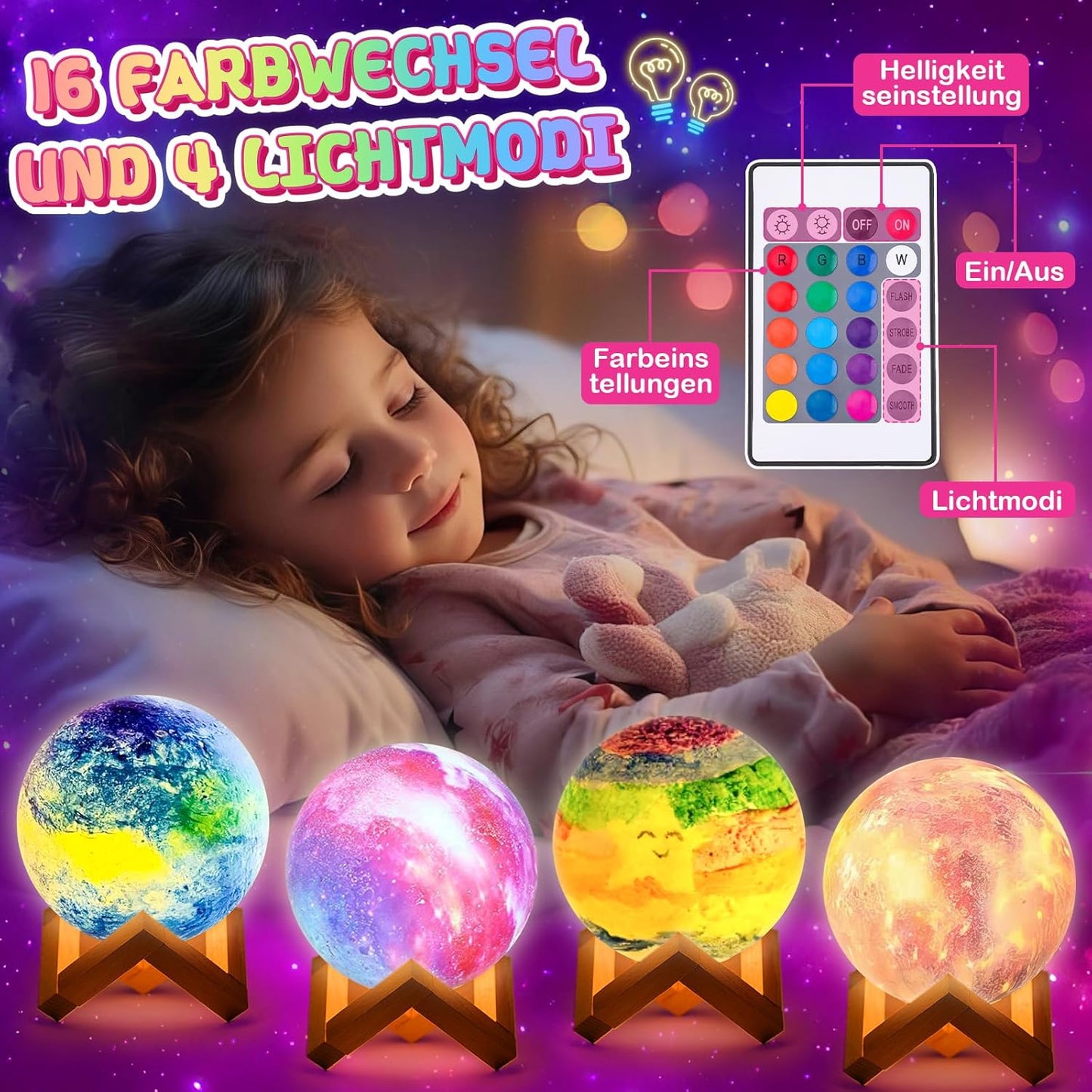 3D Moon Lamp & Painting Kit