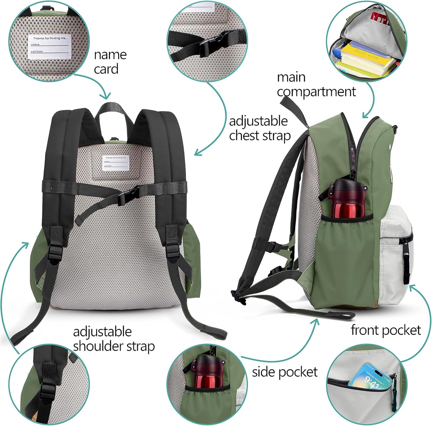 Kids Mini Backpack - Lavander 12x10x4.5 in