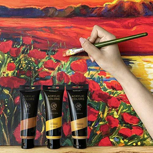 TAISHAN Premium Non Toxic Metallic Acrylic Paint Set 8 Colors 120ml 4 Fl oz