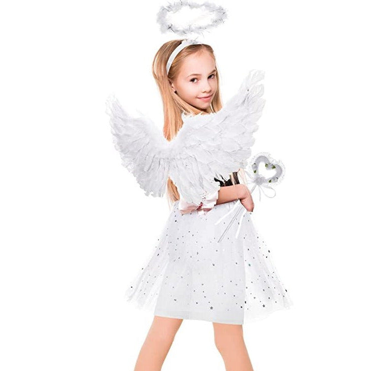 3 Pcs Girl Angel Costume Set