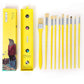 10 Pcs Artist Paint Brushes Set (Acrylic Oil Watercolor Painting) - Yellow