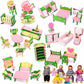 Wooden Doll House Accessories - 6 Sets of Furniture