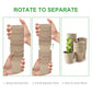 GROWNEER 60pcs 3in Peat Pots Plant Starters With 15 Pcs Plant Labels