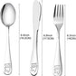 9 PCS Stainless Steel Children's Cutlery Set (NO Retail Packing)