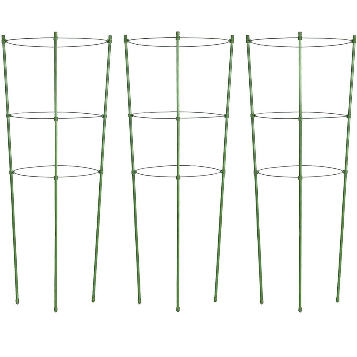 [PICKUP ONLY] Home Garden 5 Ft / 150 cm Plant Support Cages Stake with Adjustable Rings- Pack of 3