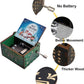 Set of 4 - Hand Crank Engraved Music Box - Merry Christmas