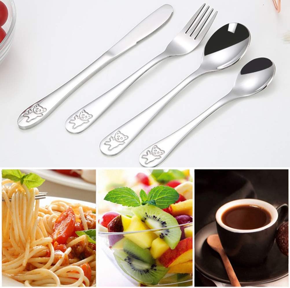 9 PCS Stainless Steel Children's Cutlery Set (NO Retail Packing)