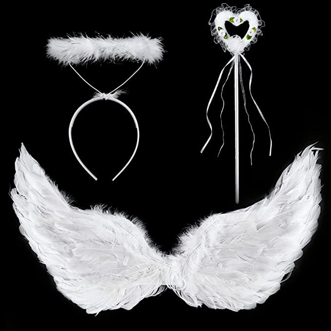 3 Pcs Girl Angel Costume Set