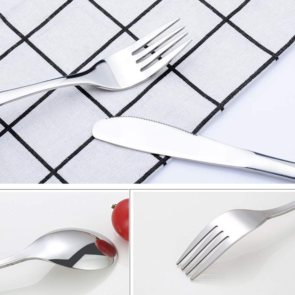 9 PCS Stainless Steel Children's Cutlery Set (NO Retail Packing)