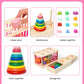 Wooden Shape Staking Baby Sensory Toys