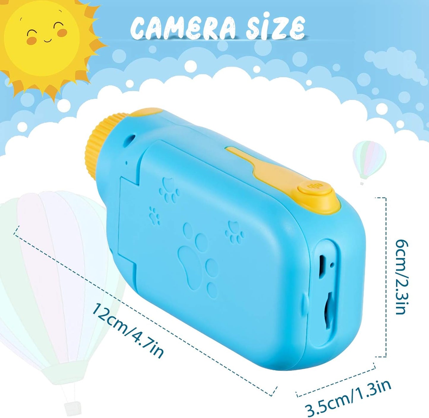 Kids Digital Video Camera HD 1080P 2.4 Screen with 32GB Micro SD Card - Blue