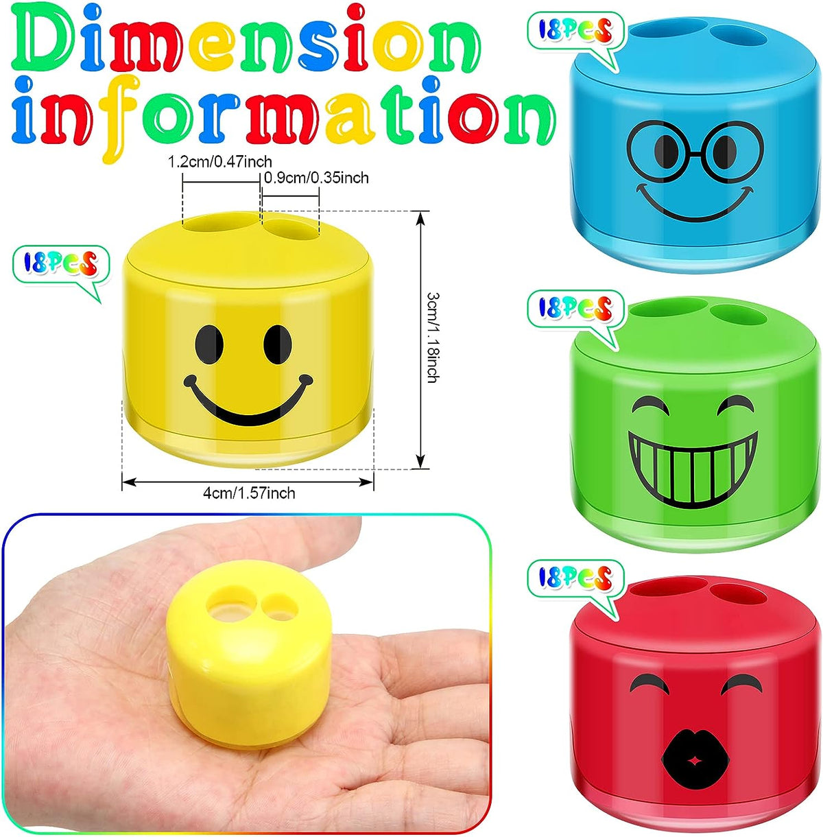 8 Pieces Pencil Sharpeners