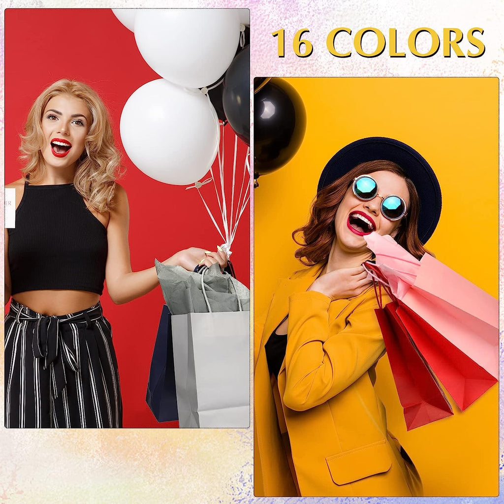 24 Gift Bags with Tissues (Random Colors)
