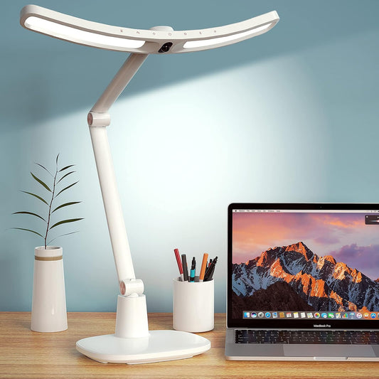 180 Degree Head Rotation LED Desk Ultrawide Lamps w/ 4-Color Modes