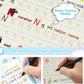 Pack of 4 Magic Exercise Books with Pen, Tools, Reusable Calligraphy for Children