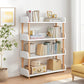 [PICKUP ONLY]  4-Tier Wooden Open Bookcase (9.5"D x 31.5"W x 42"H)