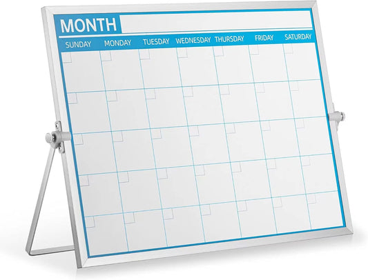 Double-Side Portable Mini Calendar + Dry Erase Board 16'' x 12''