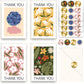 48 Pcs Thank You Cards with Envelopes + Seal Stickers - Painted Flower