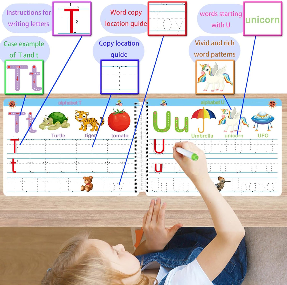 Preschool Learning Activities Educational Workbook - 53 Activities