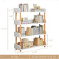 [PICKUP ONLY]  4-Tier Wooden Open Bookcase (9.5"D x 31.5"W x 42"H)