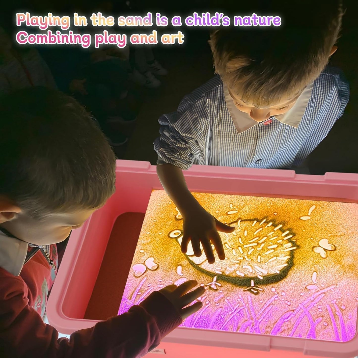 Sand Painting with 18" LED Light Box