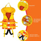 Kids Swimming Vest Life Jacket with Adjustable Safety Strap - Orange