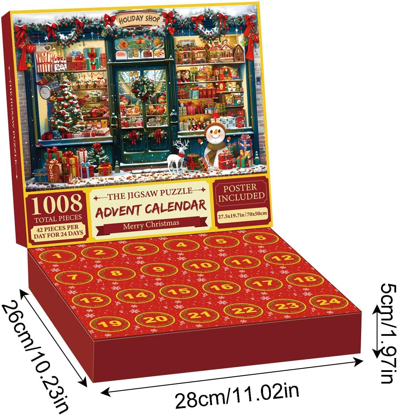 1008 Pieces Christmas Jigsaw Puzzle Advent Calendar