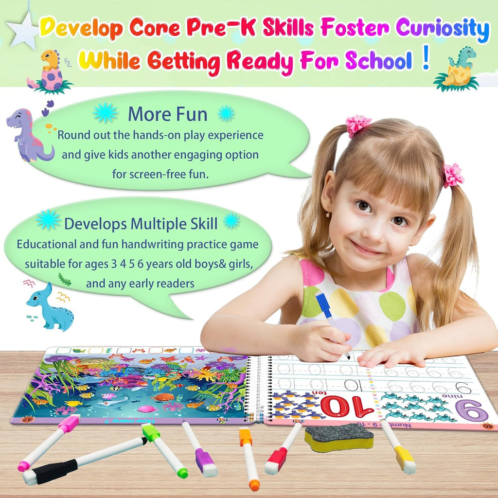 Preschool Learning Activities Educational Workbook - 53 Activities