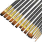 Set of 15 Premium Art Brushes for Watercolor, Acrylic & Oil Painting