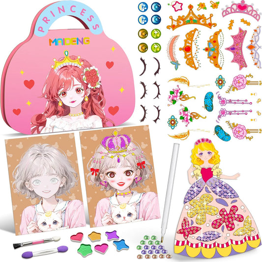 Make Up Play Paper 3-in-1 Princess Dress Up & Make Up Game Set