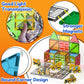 Magnetic Tiles Engineer Expansion Pack – 5 Pcs Construction Vehicles + 25 Pcs Road Building Magnetic Blocks