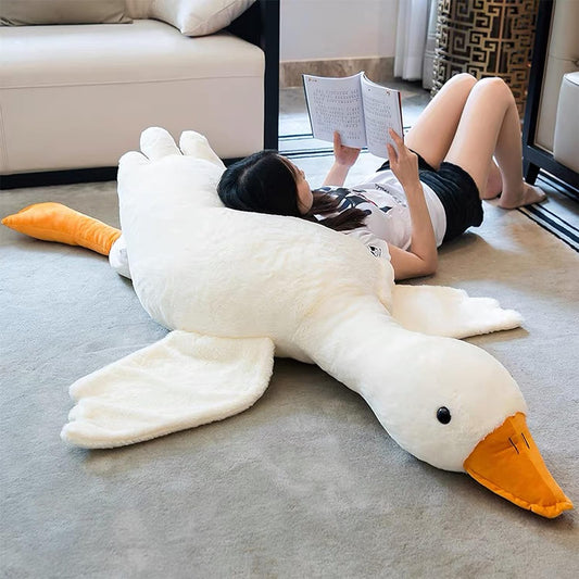 White Goose Stuffed Animal Plush Doll Pillow Toy