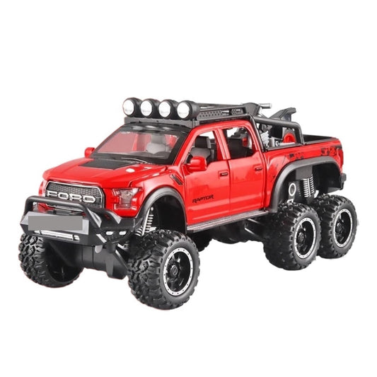 F150 Pickup Raptor Die-Casting Metal Model Car w/ Sound + Light - Scale 1:24