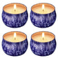 4 Pieces Citronella 100% Natural Candles Gift Set (4 x 4.4 Oz)