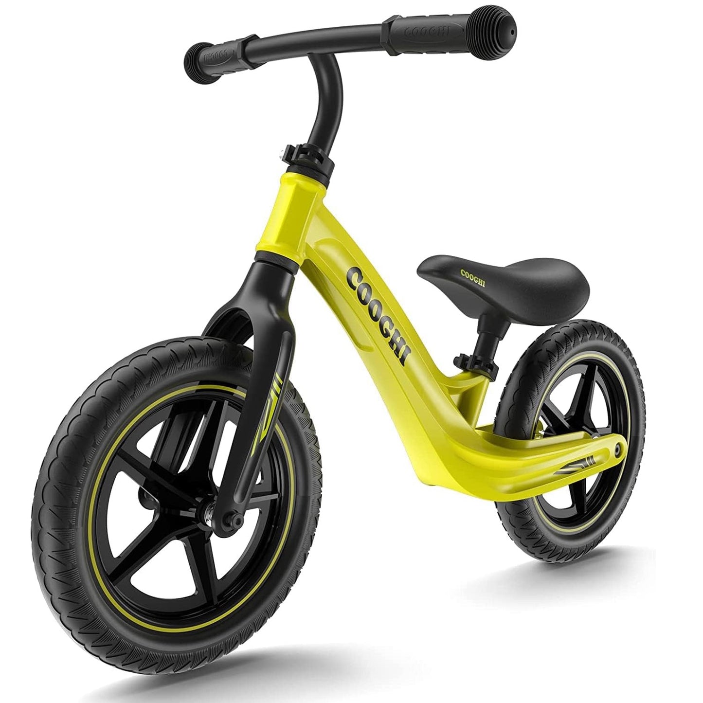 COOGHI Kids S3 Lightweight Balance Bike in Lemon Yellow - Age 2-6Y