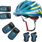 COOGHI Kids Helmet(Age 3-10) and Knee Pads(Age 3-6) Set - Ocean Blue