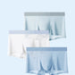 DoCare Men's Ultra-thin Ice Silk Fabric Summer Underwear [Black+Light Grey+Blue]