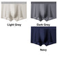 DoCare Men's Ultra-thin Ice Silk Fabric Summer Underwear [Black+Light Grey+Blue]