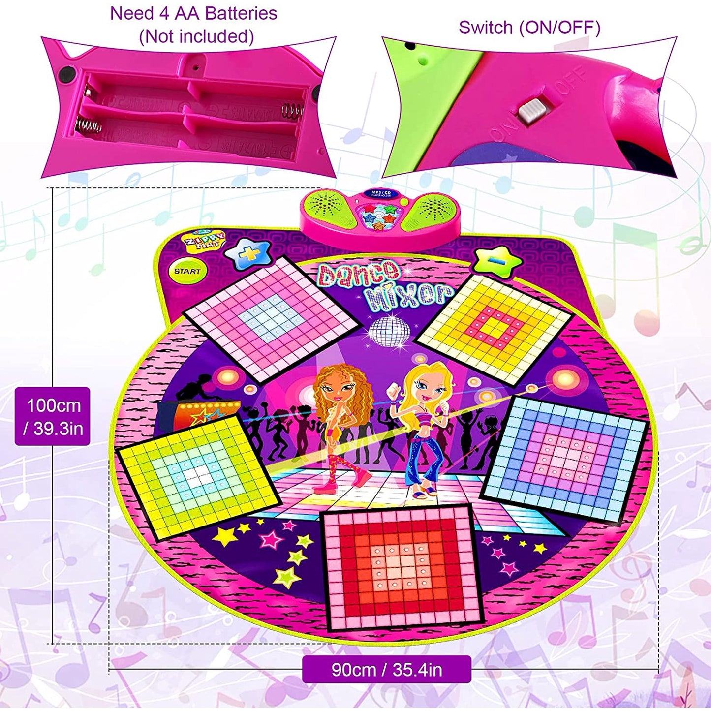 Kids Dance Mat (39.3"X35.4")