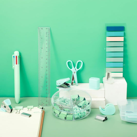 Mini Office/School Supplies - Green