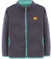 Kids Polar Fleece Jacket - Gray / Lion